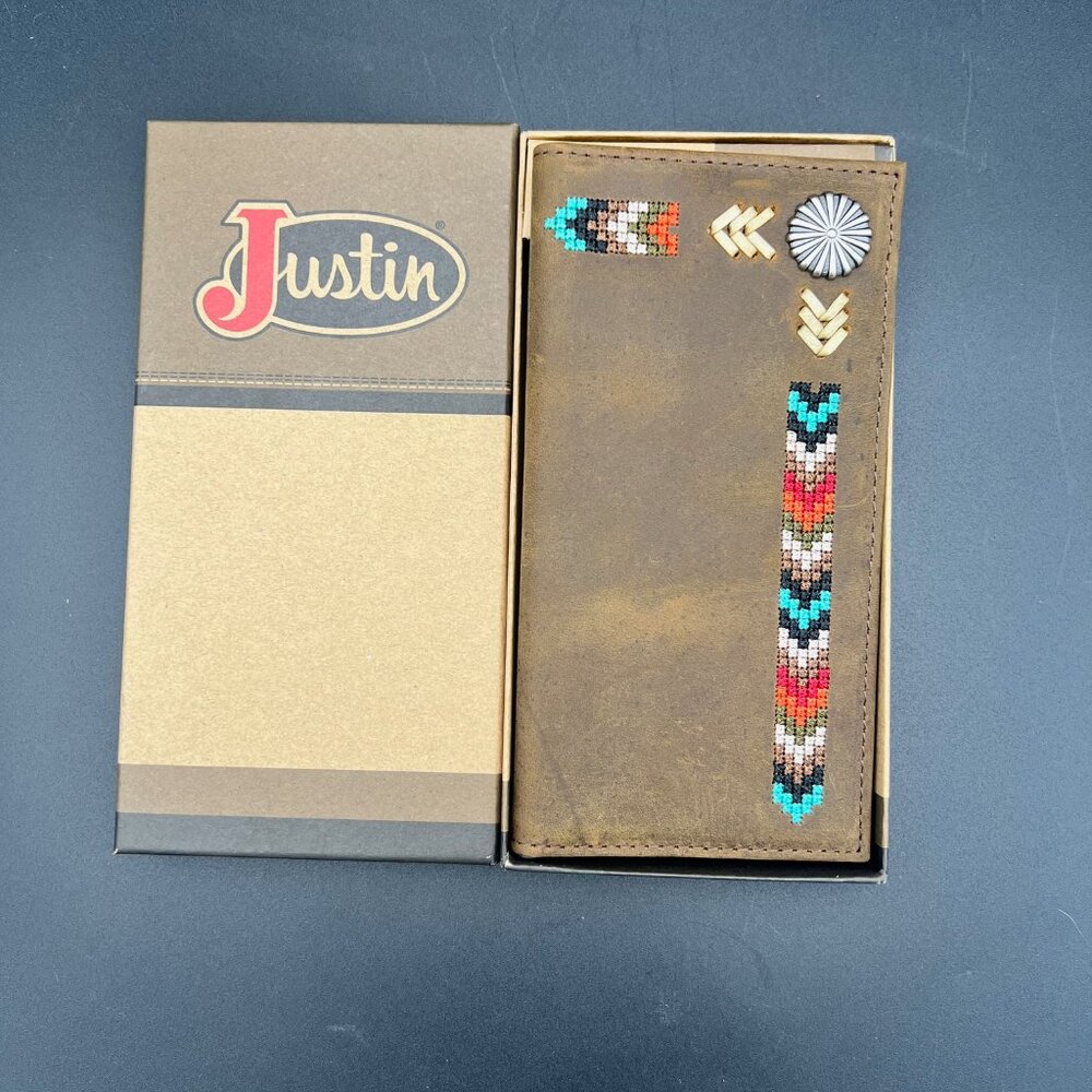 Justin Boots Genuine Leather Rodeo Wallet
